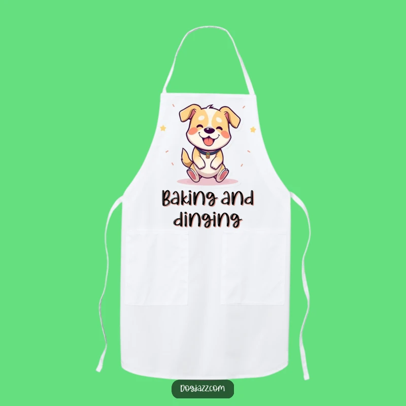 Funny Triangle Dog Apron - Hilarious Kitchen Wear for Musical Foodies