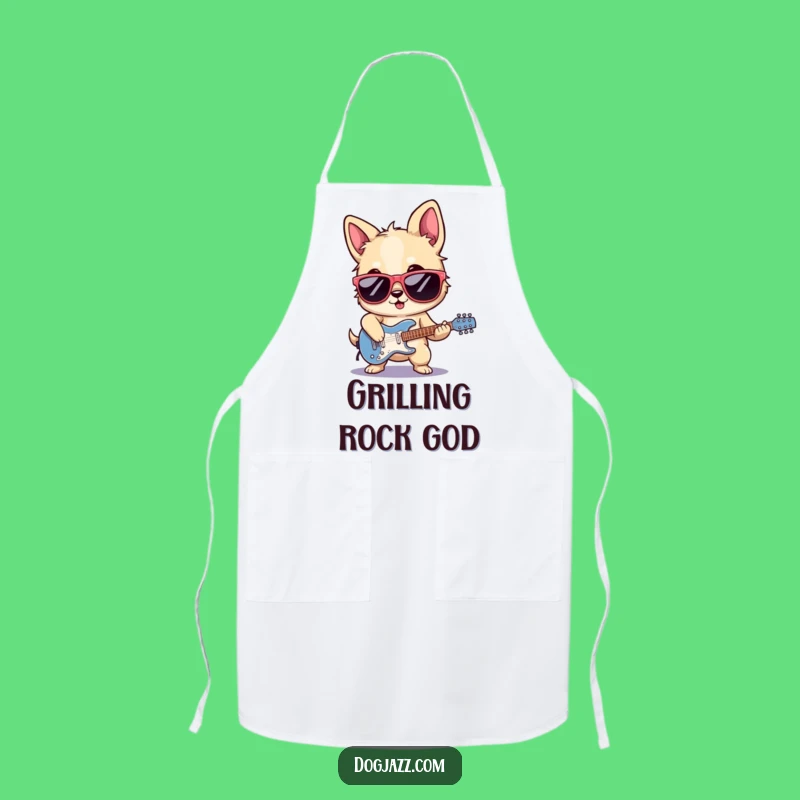 Funny Rocker Dog Apron - Cook with Rockstar Flair