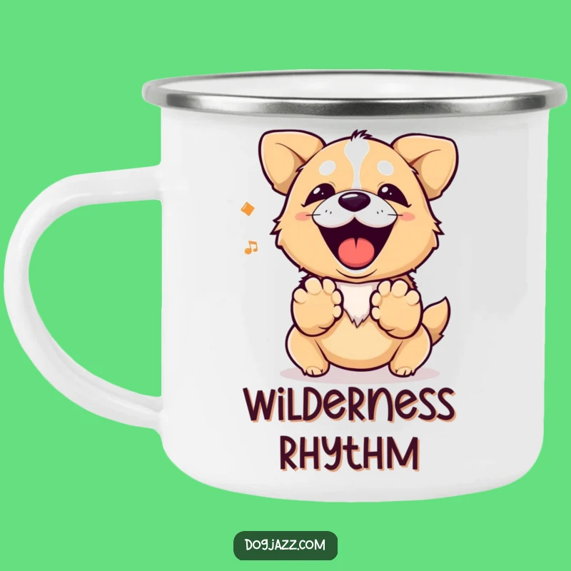 Funny Barking Dog Camping Mug - Hilarious Outdoor Companion for Pet Lovers
