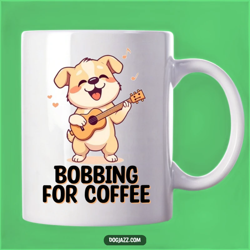 Funny Dog Jazz Mug: Cool Pooch Head Bopping Gift for Jazz Fans