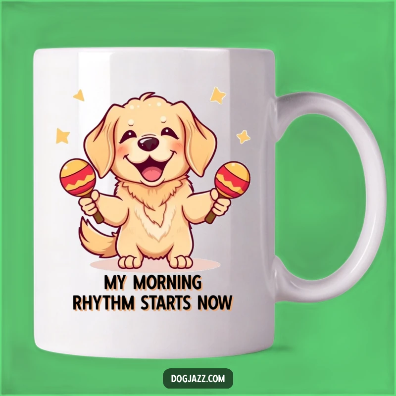 Funny Golden Retriever Maraca Mug - Joyful Dog Lover Gift!