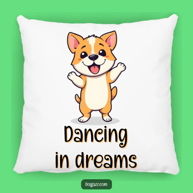 Funny Jazzy Dancer Dog Pillow: Cozy Dance Accent Gift