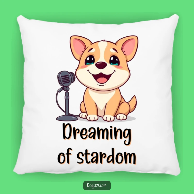 Funny Singing Dog Pillow: Cozy Crooner Pooch Cushion Gift