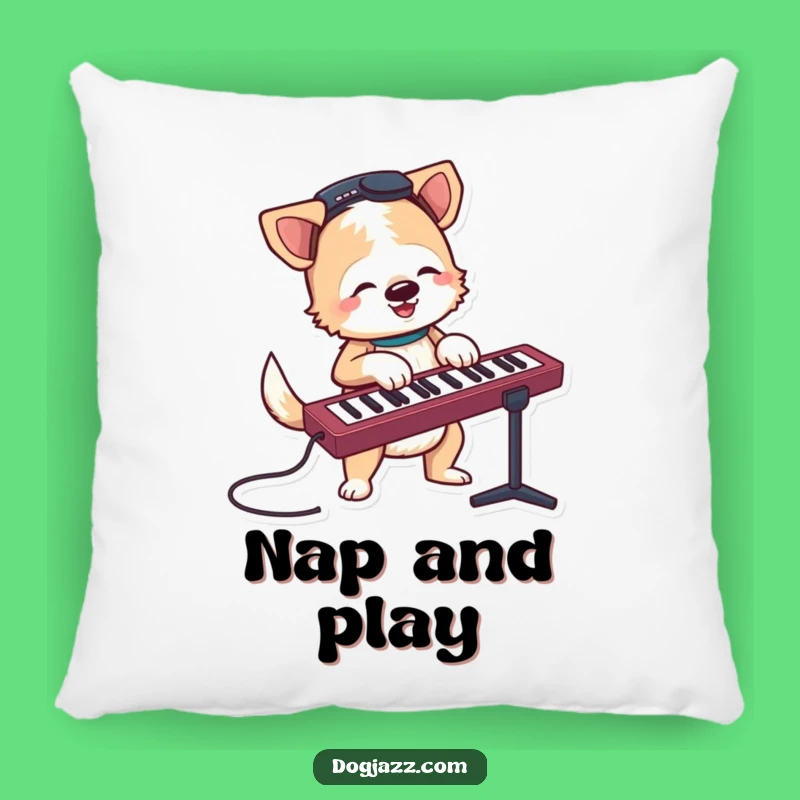 Funny Terrier Keyboard Pillow - Cozy Comfort for Musical Moments!