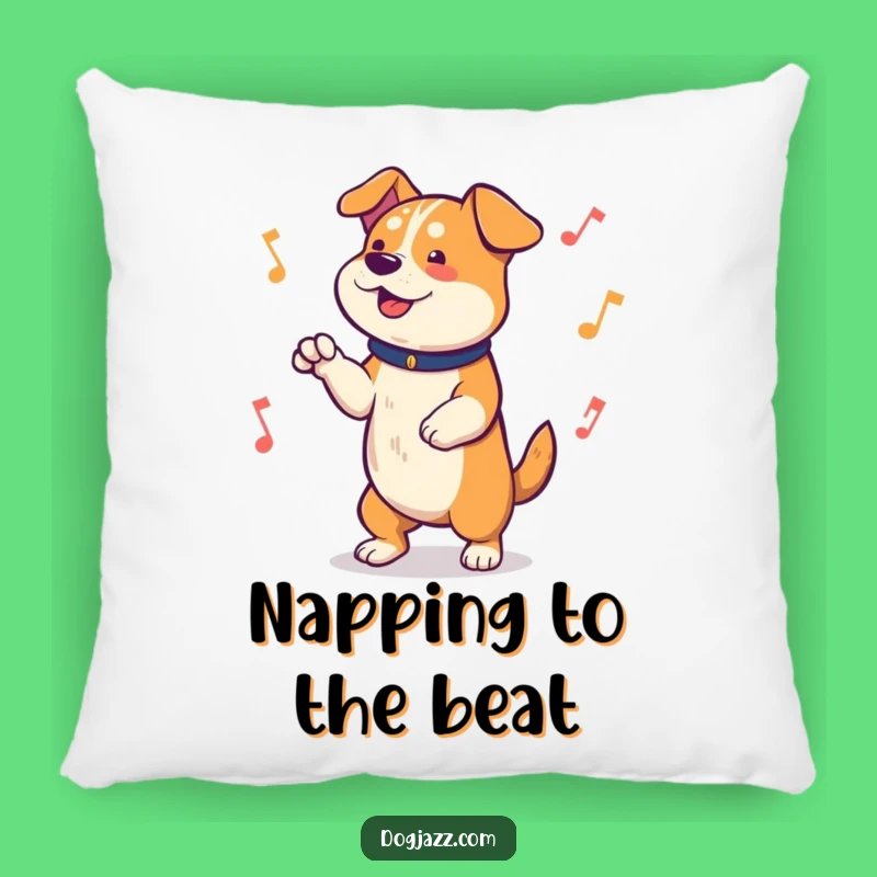Funny Dog Tapping Paws Pillow: Musical Accent for Cozy Comfort Gift
