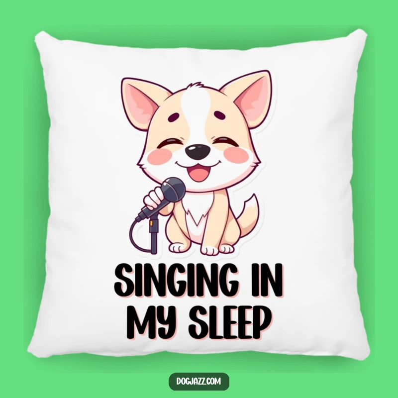 Funny Dog Singer Pillow: Plush Comfort for the Vocal Enthusiast