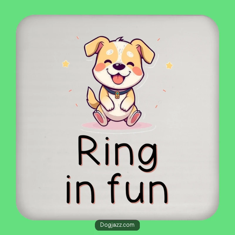 Funny Triangle Dog Coaster - Protect Surfaces with Hilarious Musical Charm