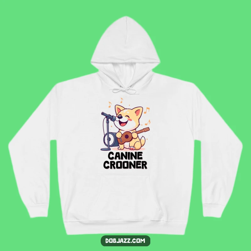 Funny Singing Dog Hoodie: Cozy Jazzy Apparel for Music Fans Gift