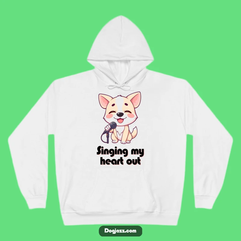 Funny Dog Singer Hoodie: Cozy Up with Your Favorite Balladeer