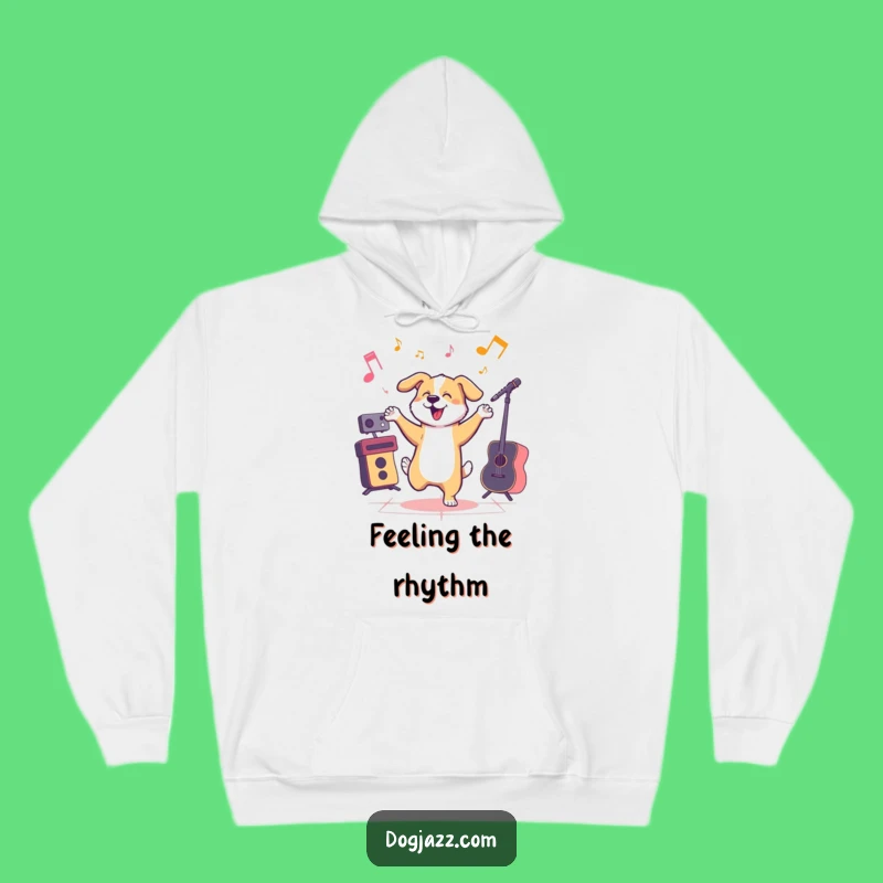 Funny Jazzy Dog Hoodie - Cozy Humor for the Music Enthusiast