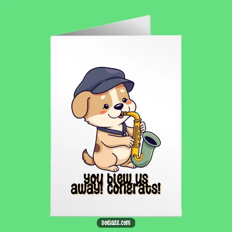 Free Printable Dog Congrats Card: Musical Achievement Downloadable Gift
