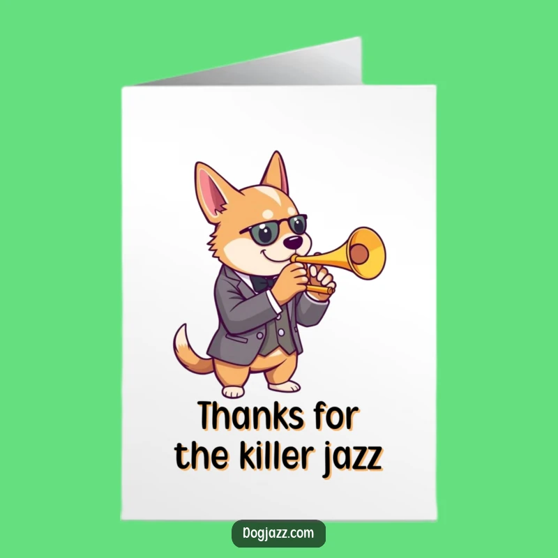 Free Printable Dog Thank You Card: Jazzy Gratitude Downloadable Gift