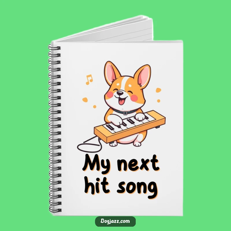 Funny Corgi Keyboard Notebook: Journal Your Ideas with Humor