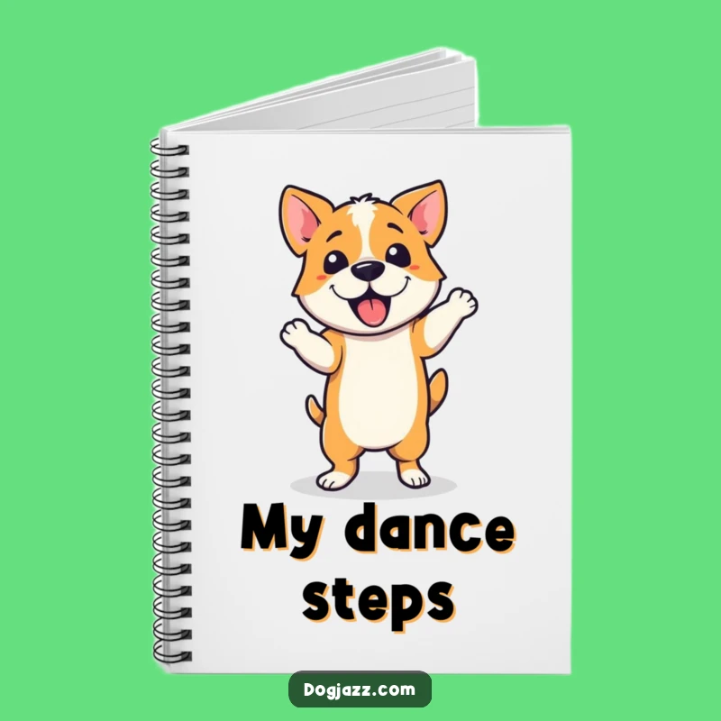 Funny Jazzy Dancer Dog Notebook: Jot Down Moves with Jazzy Fun Gift