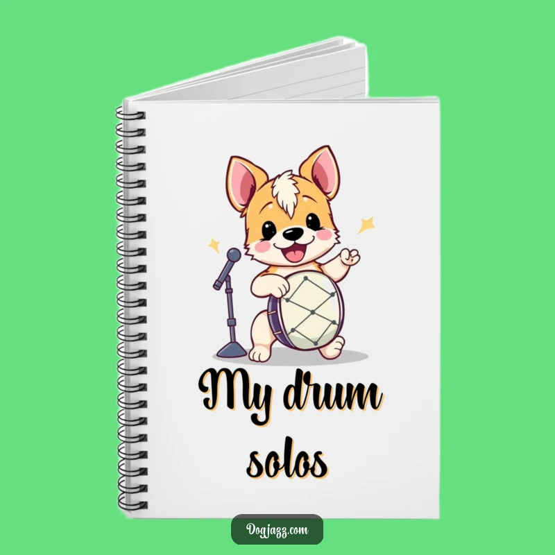 Funny Terrier Drummer Notebook: Energetic Dog Beats, Perfect for Songwriting