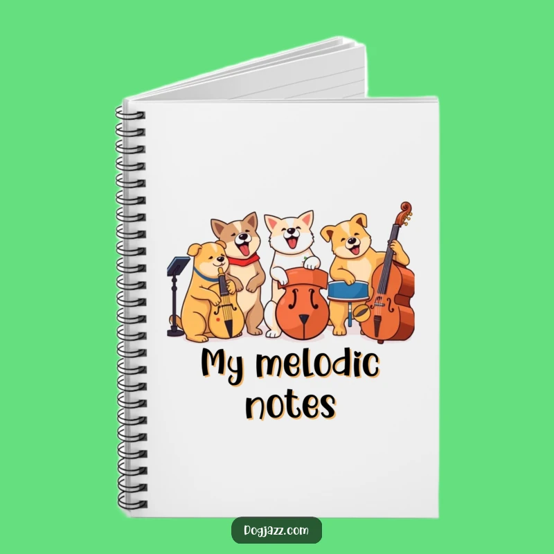 Funny Jazz Dog Band Notebook: Cool Journal for Musical Ideas & Notes