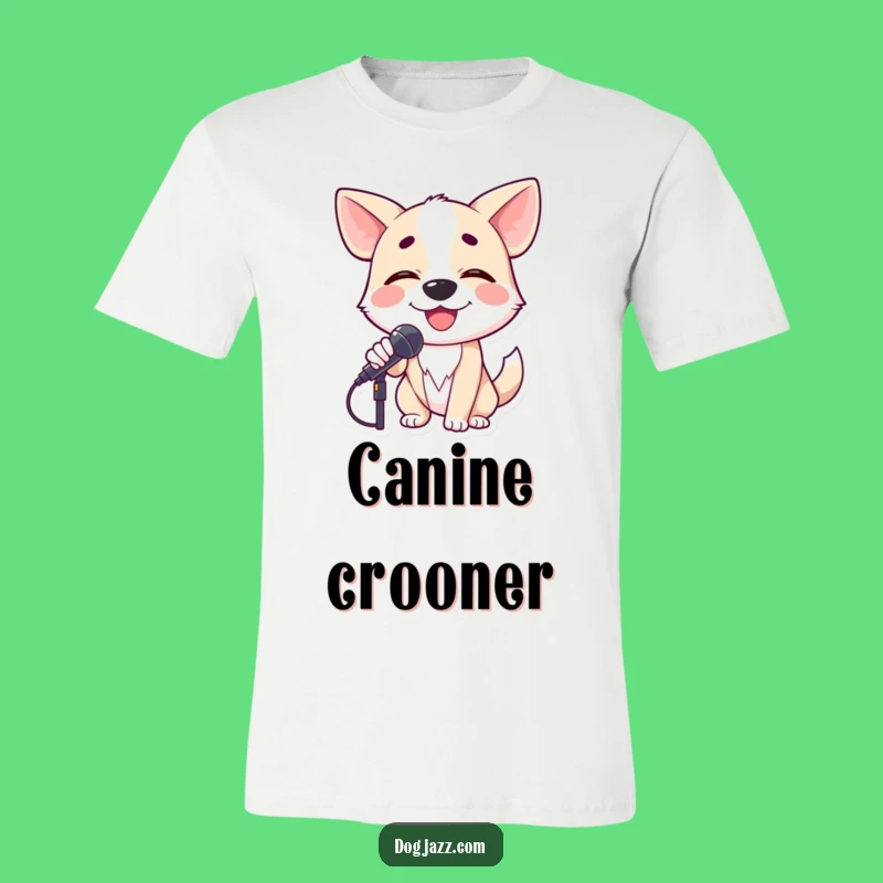 Funny Dog Singer T-Shirt: Wear Your Voice with Canine Crooner Charm
