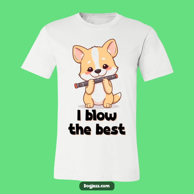 Funny Dog Clarinet Player T-Shirt: Show Off Your Musical Pups with This Happy Tee
