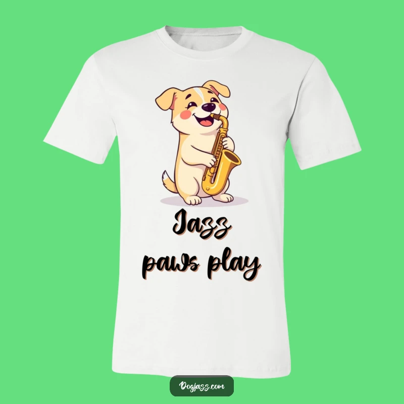 Funny Saxophone Dog T-Shirt: Cool Canine Jazz Player - Hilarious Gift!