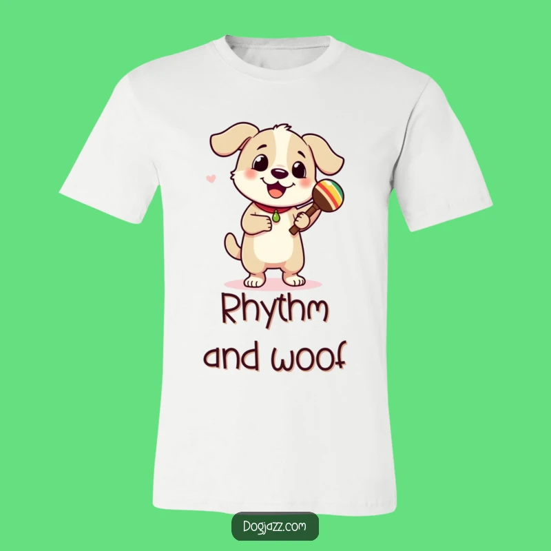 Funny Dancing Dog Maracas T-Shirt: Unleash Your Inner Dancer!