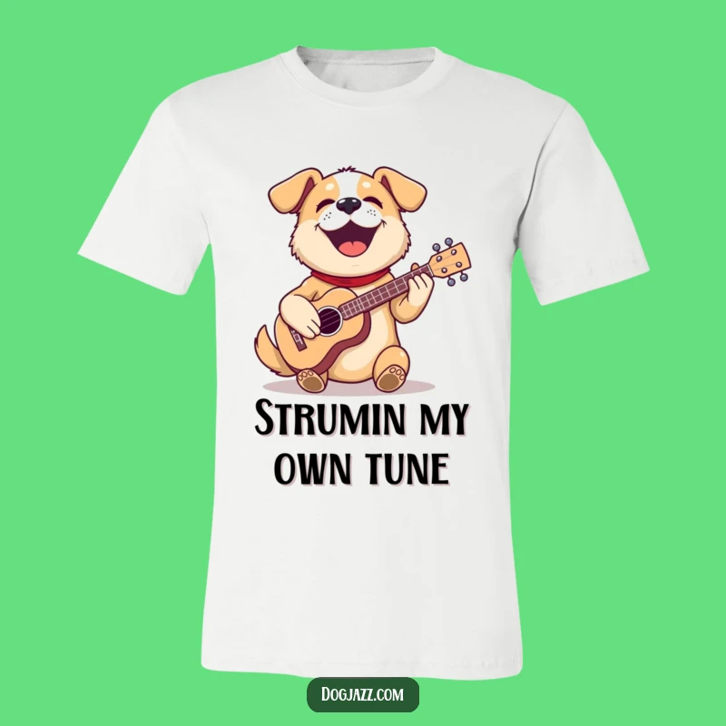 Funny Dog Ukulele T-Shirt: Hilarious Canine Musician Apparel for Ultimate Comfort