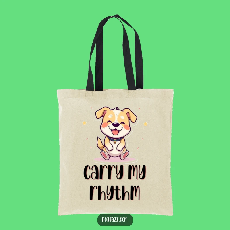 Funny Triangle Dog Tote Bag - Carry Your Jingle and Joy Hilariously