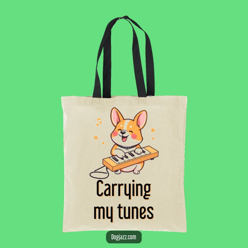 Funny Corgi Keyboard Tote Bag: Stylish and Humorous Carry-All